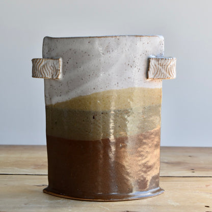 Oval Birch Vase by Jan Toscano