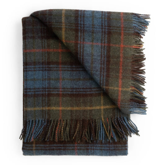 Highland Tweeds Lambswool Throw (Antique Hunting Stewart) by Prince of Scots