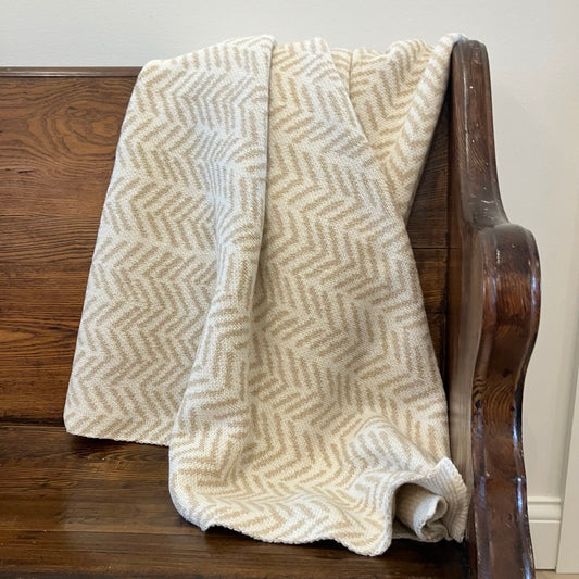 Warrior Throw Blanket in Beige by In2Green
