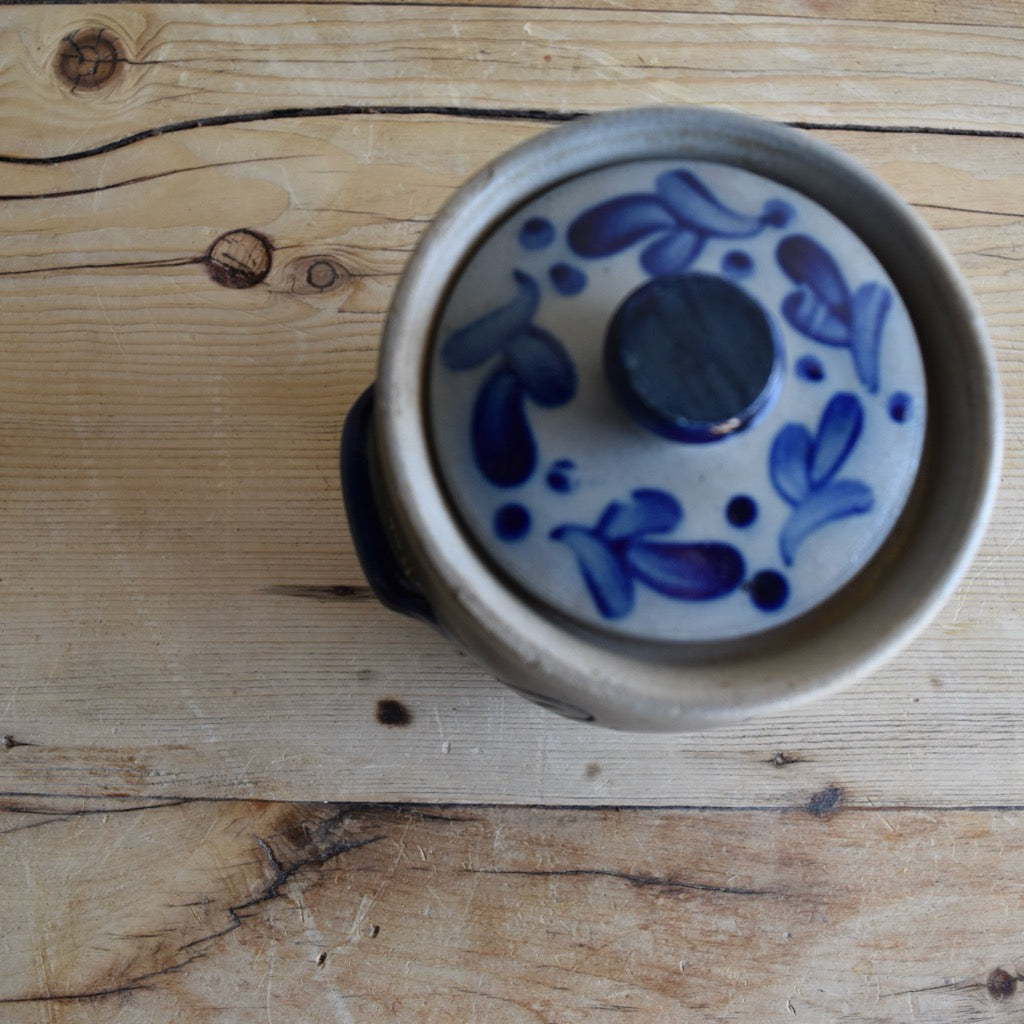Gray and Blue German Pot