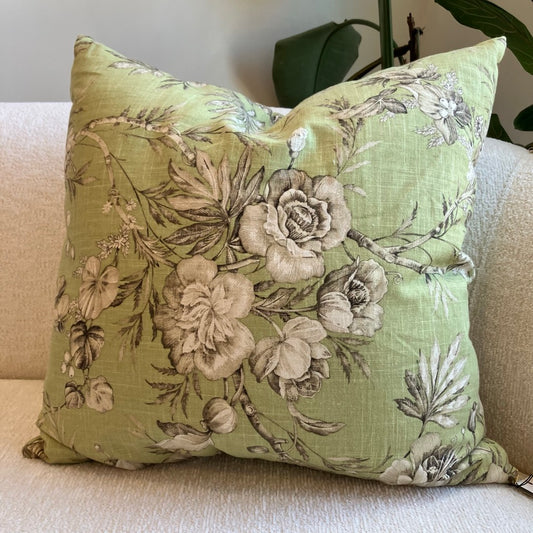 Olympia Floral Throw Pillow by Dahlia & Grace