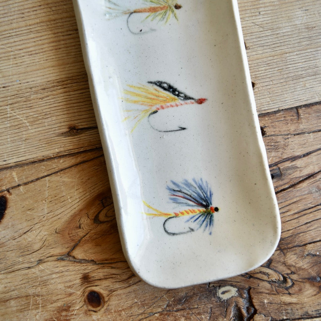 Extra Small Fly Fishing Dish by Jan Toscano