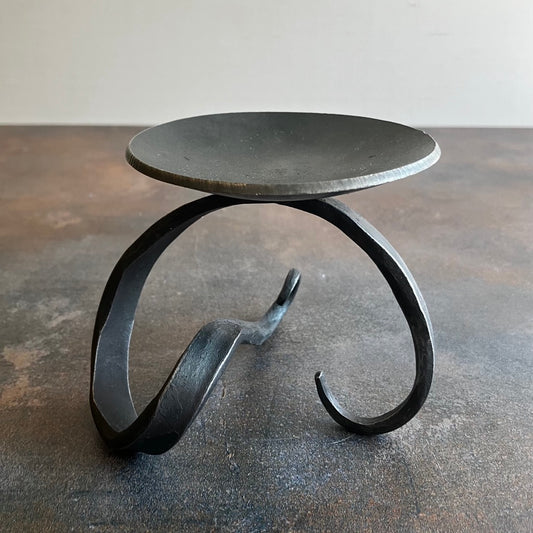 4” Sculpture Candle Holder by Blackthorne Forge