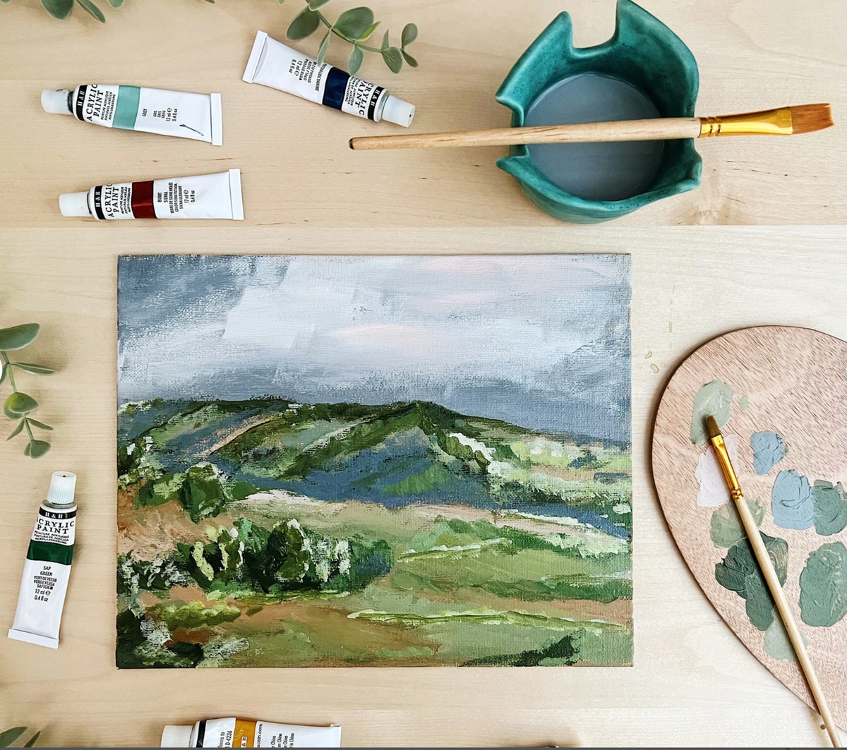 Italian Countryside Impressionist Painting Kit by Cate Paper Co.