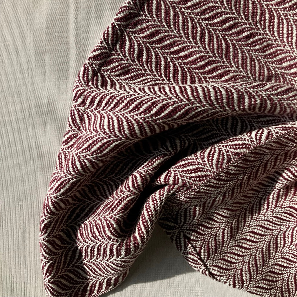 Cotton Tea Towel / Hand Towel in Raspberry by Kristina Nichols