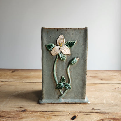 Square Vase in Trillium by Jan Toscano