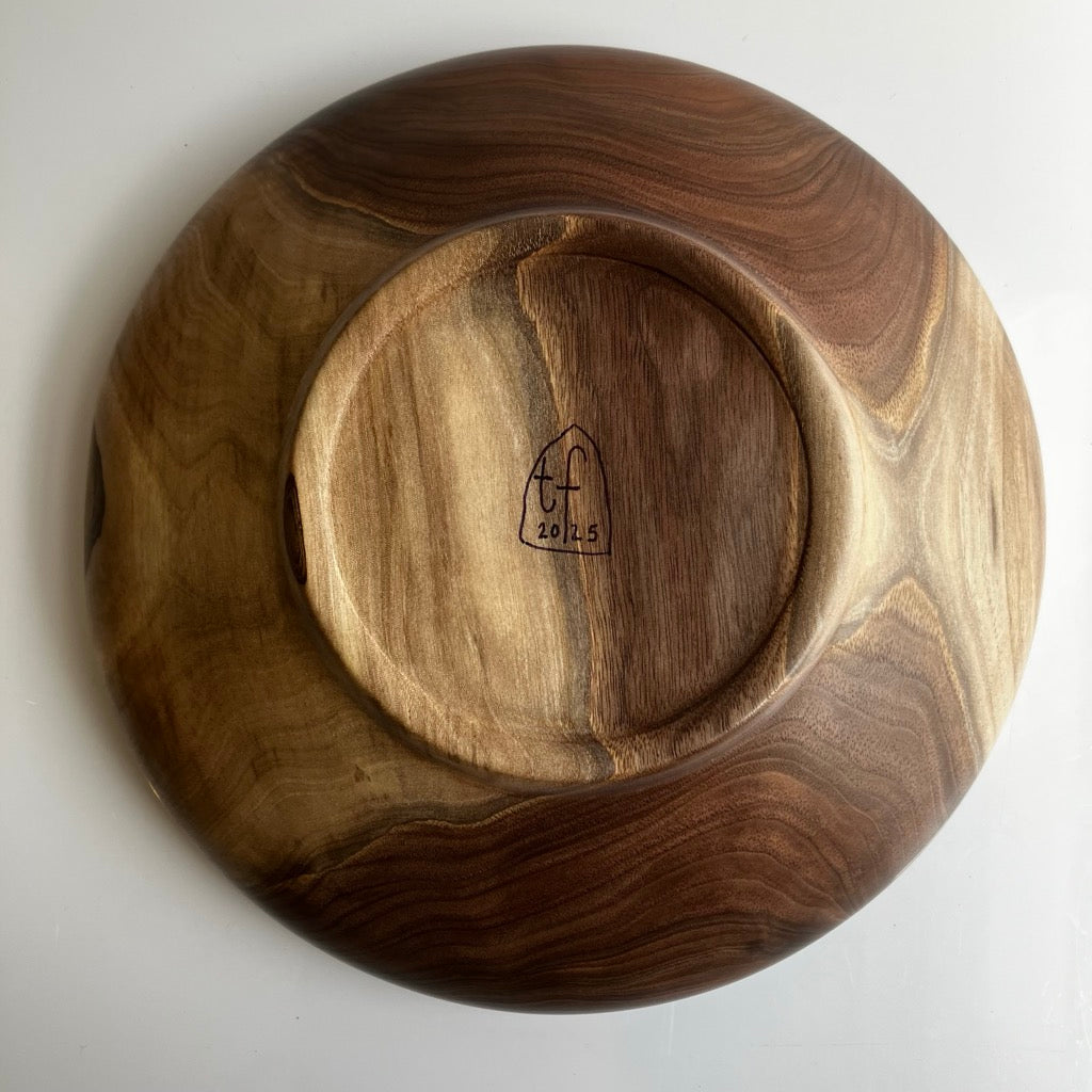 Walnut Bowl by Tom Forester