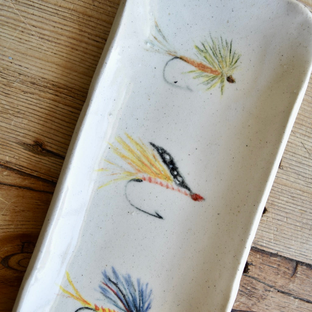 Extra Small Fly Fishing Dish by Jan Toscano