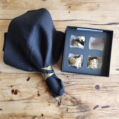 Fern Napkin Rings By Michael Michaud (Set of 4)