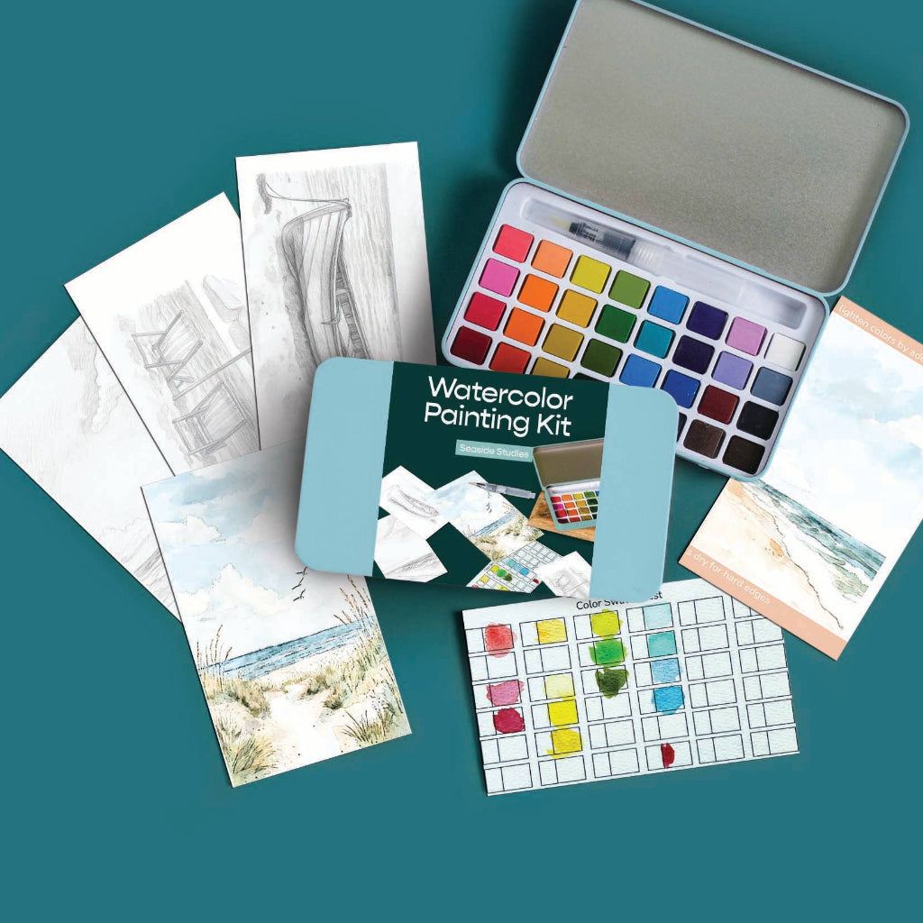 Seaside Studies Watercolor Painting Kit by Cate Paper Co.