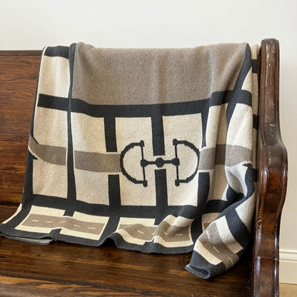 Equestrian Lattice Throw Blanket by In2Green