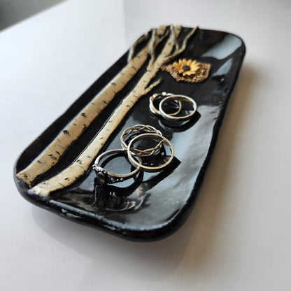 Extra Small Black Birch Dish by Jan Toscano