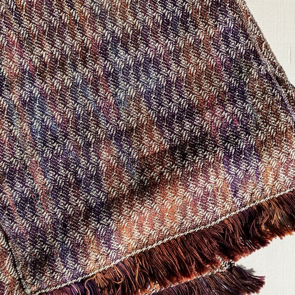 Table Runner in Pink, Purple, and Orange by Kristina Nichols