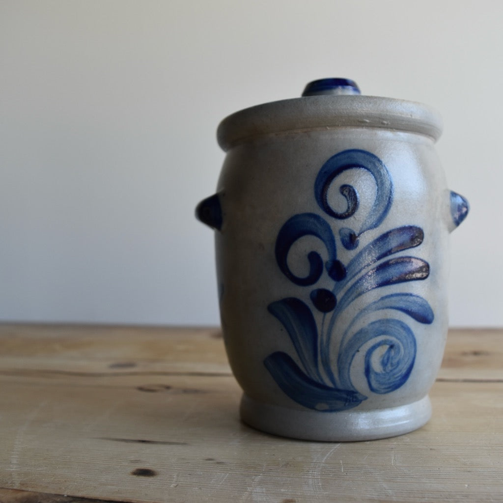 Gray and Blue German Pot