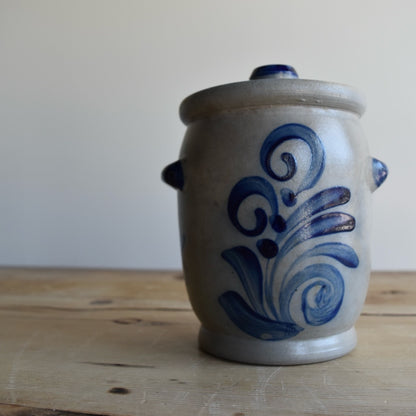 Gray and Blue German Pot