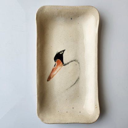 Medium Swan Dish by Jan Toscano