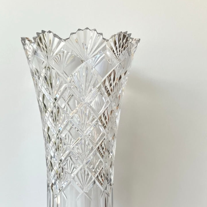Valbonne Crystal Vase by Mikasa