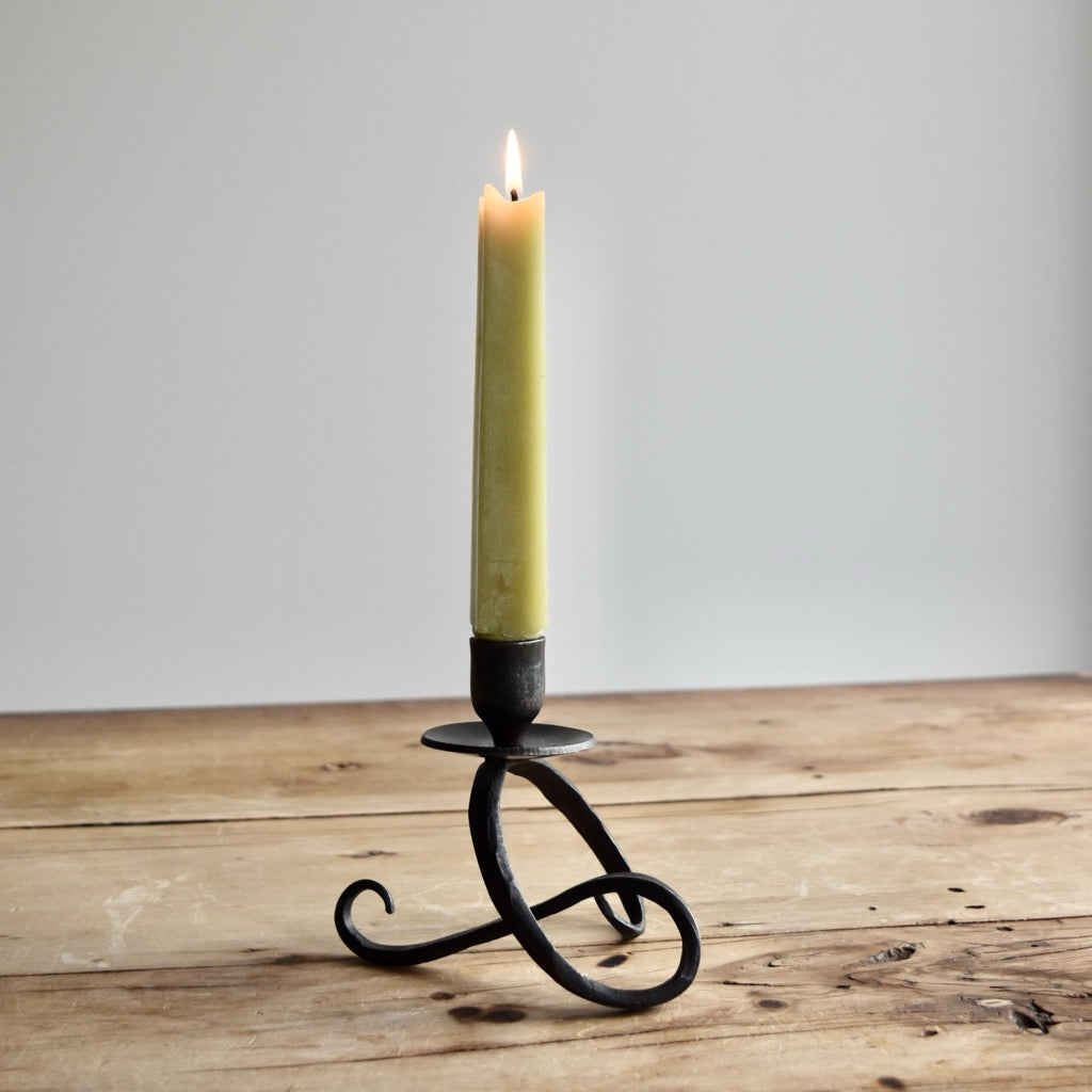 5” Sculpture Ball Taper Candle Holder by Blackthorne Forge