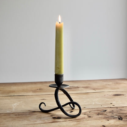 5” Sculpture Ball Taper Candle Holder by Blackthorne Forge