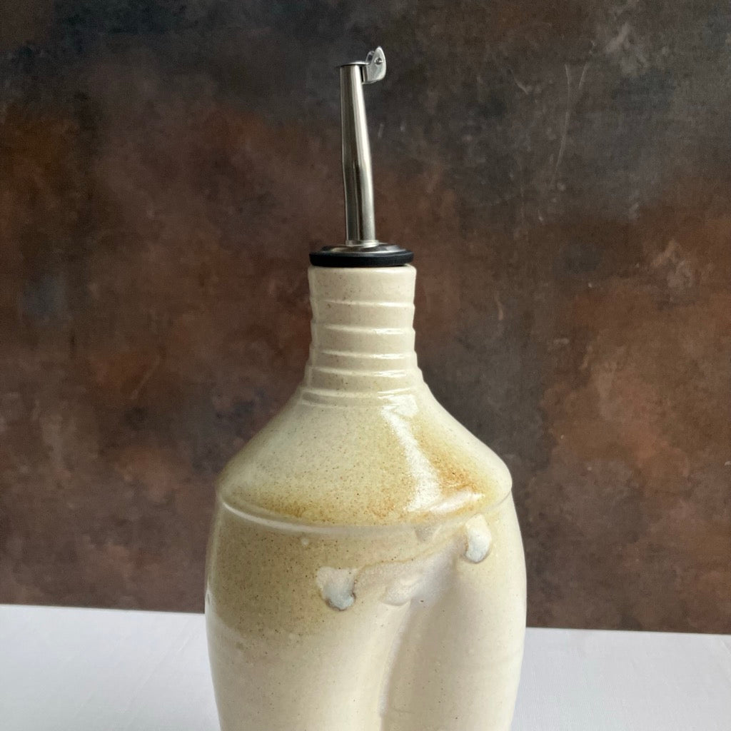 Oil Cruet in Cream by Otis Pottery