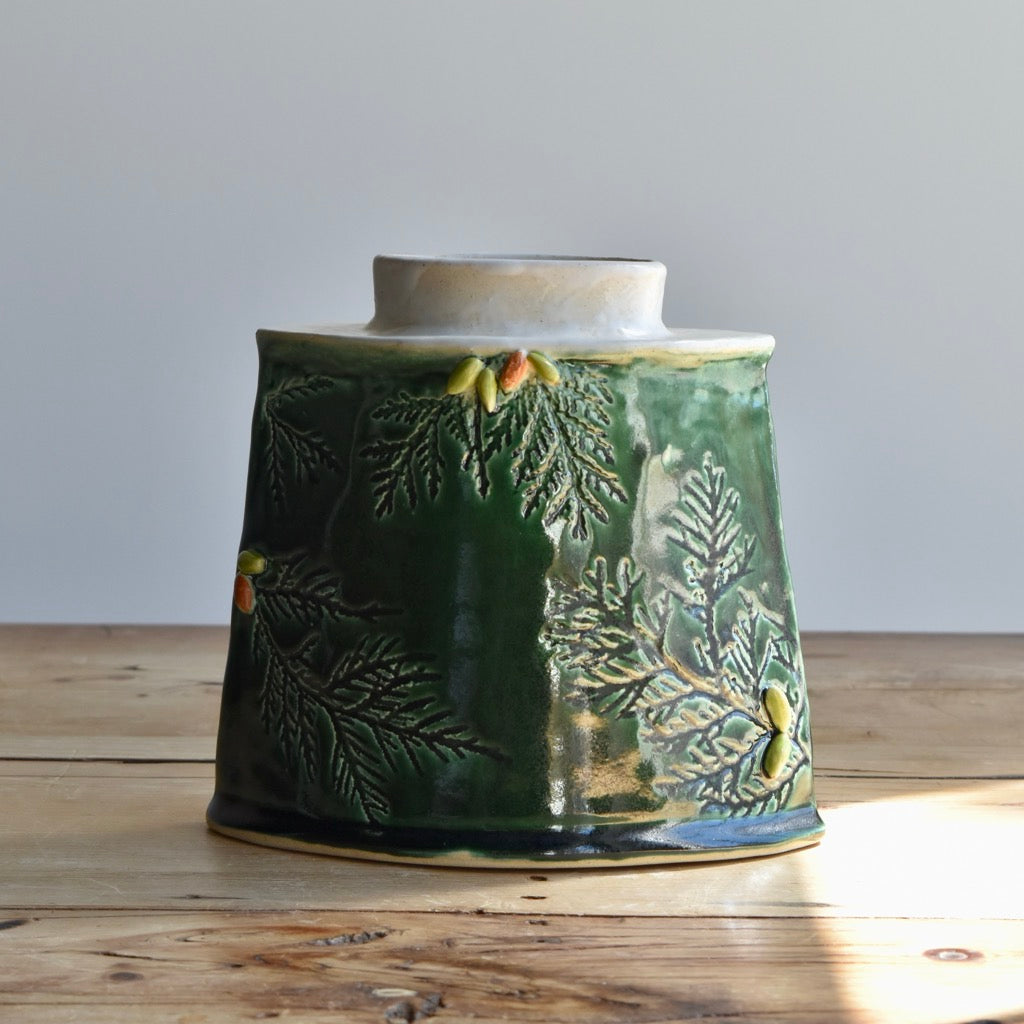 Cedar Vase by Jan Toscano