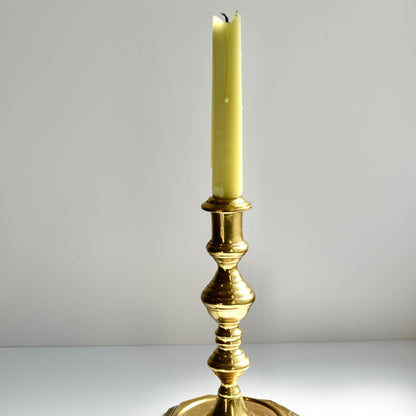 Found Late 20th Century Style Brass Candlestick