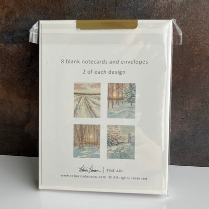 Winter Note Card Set by Rebecca Deneau