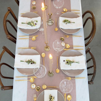 Dusk 6 Foot Table Runner in European Linen by Rough Linen