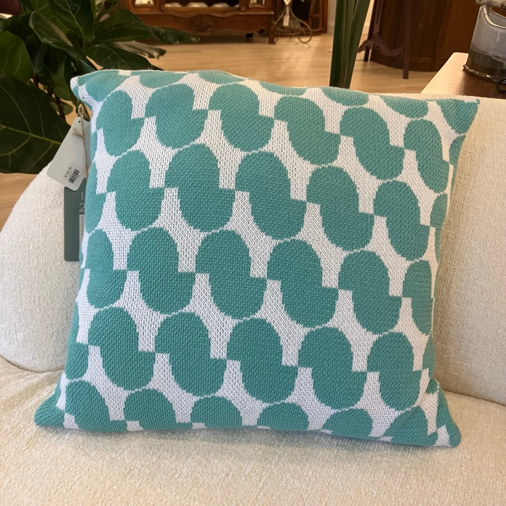 Decorative Pillow in Juki Turquoise by In2Green