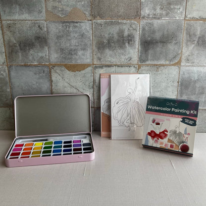 Flower Girls Watercolor Painting Kit by Cate Paper Co.