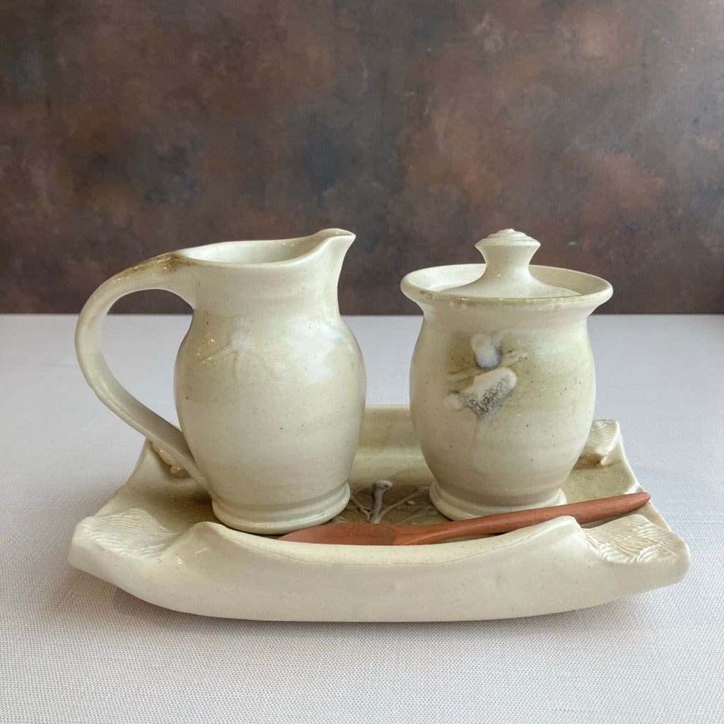 Sugar & Cream Set by Otis Pottery