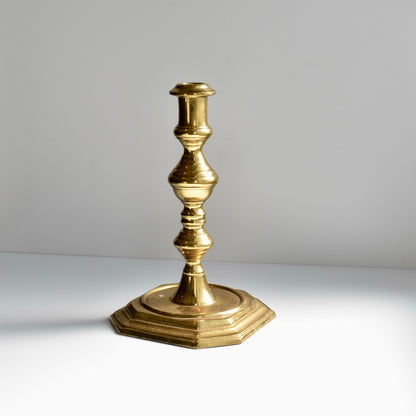 Found Late 20th Century Style Brass Candlestick