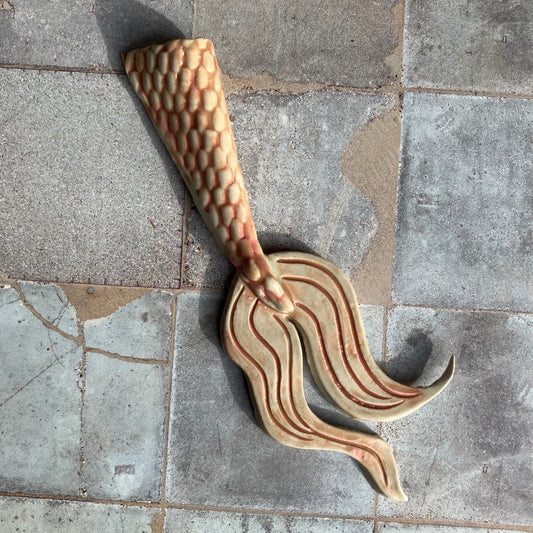 Mermaid Tail Wall Vase in Pink by Sky Mage