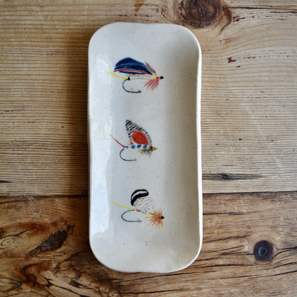 Extra Small Fly Fishing Dish by Jan Toscano