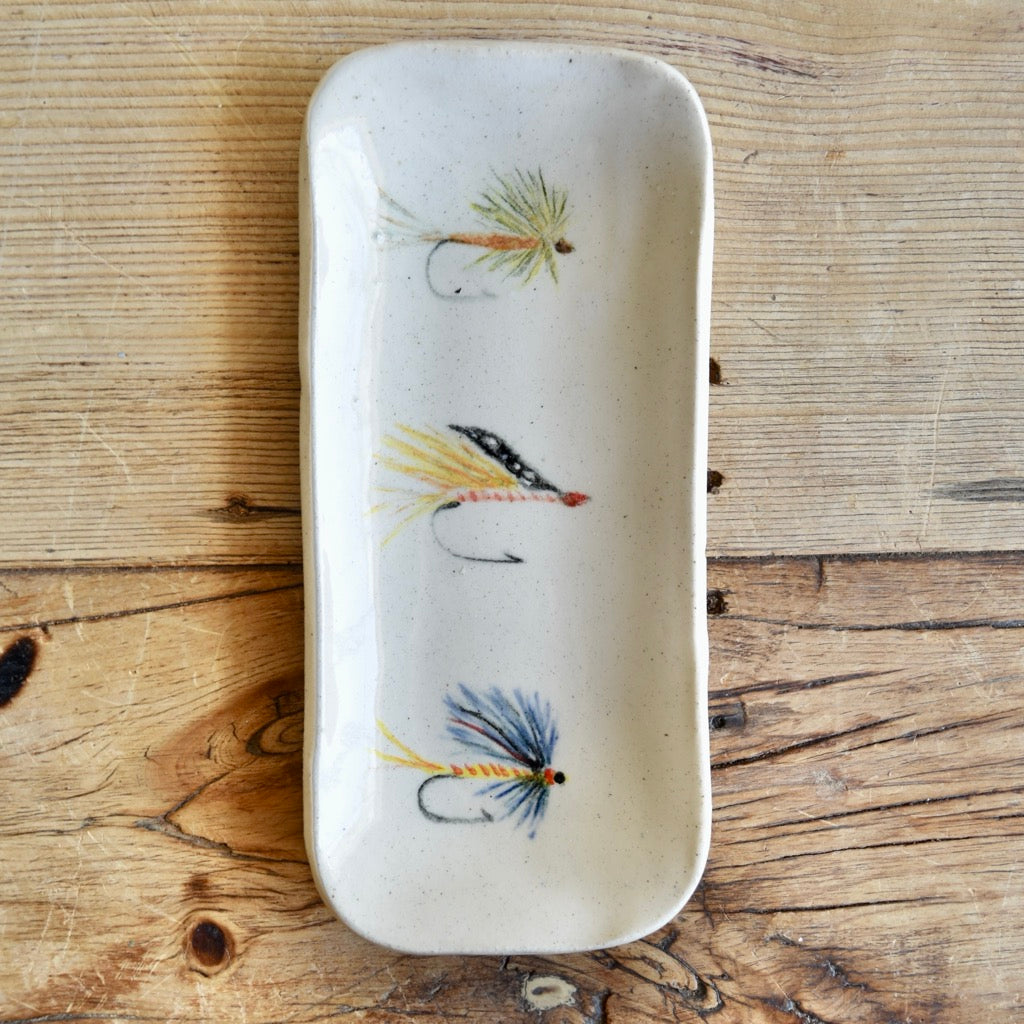 Extra Small Fly Fishing Dish by Jan Toscano