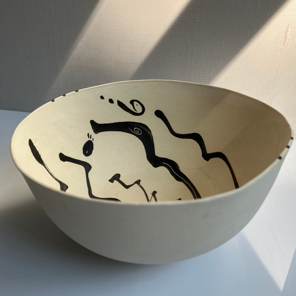 Dancing Slip Bowl by Linda Ziemke