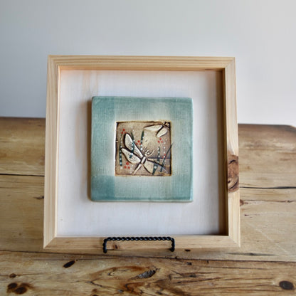 Art Tile - The Dragonfly by Otis Pottery