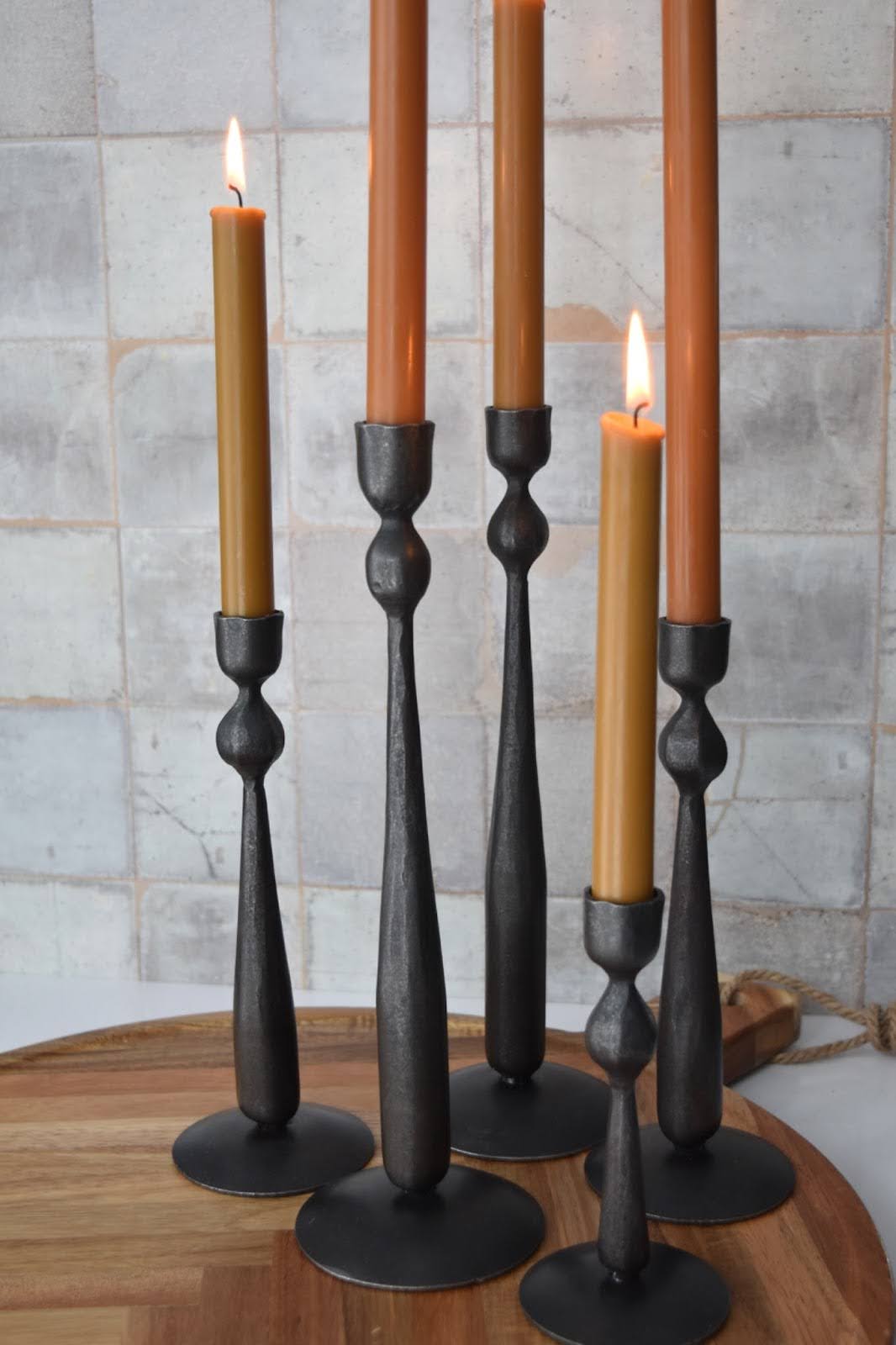 12” Ball Taper Candle Holder by Blackthorn Forge
