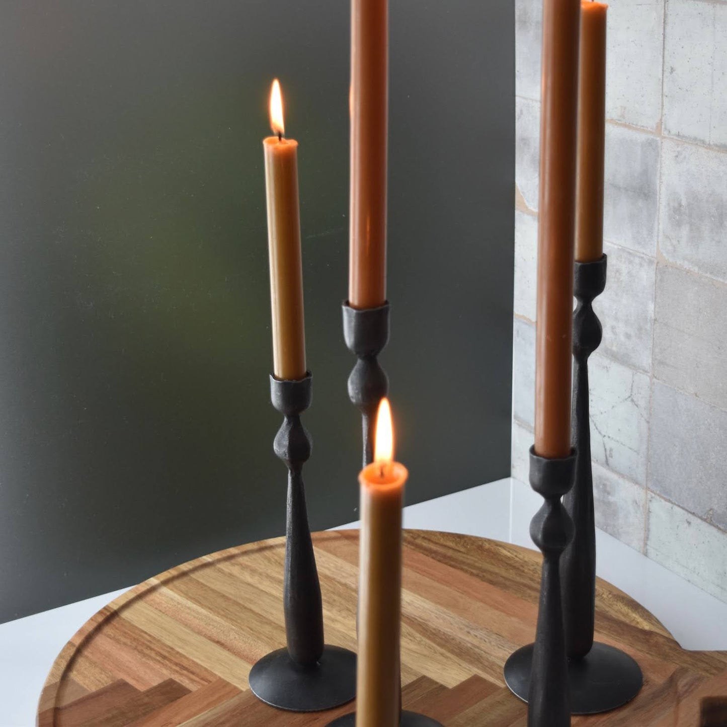12” Ball Taper Candle Holder by Blackthorn Forge