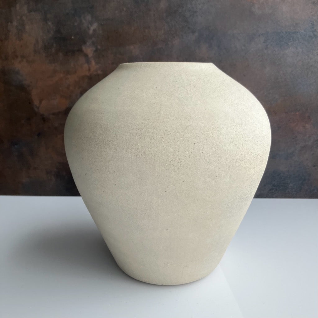 Stoneware Vase in Verdure RAW by Convivial