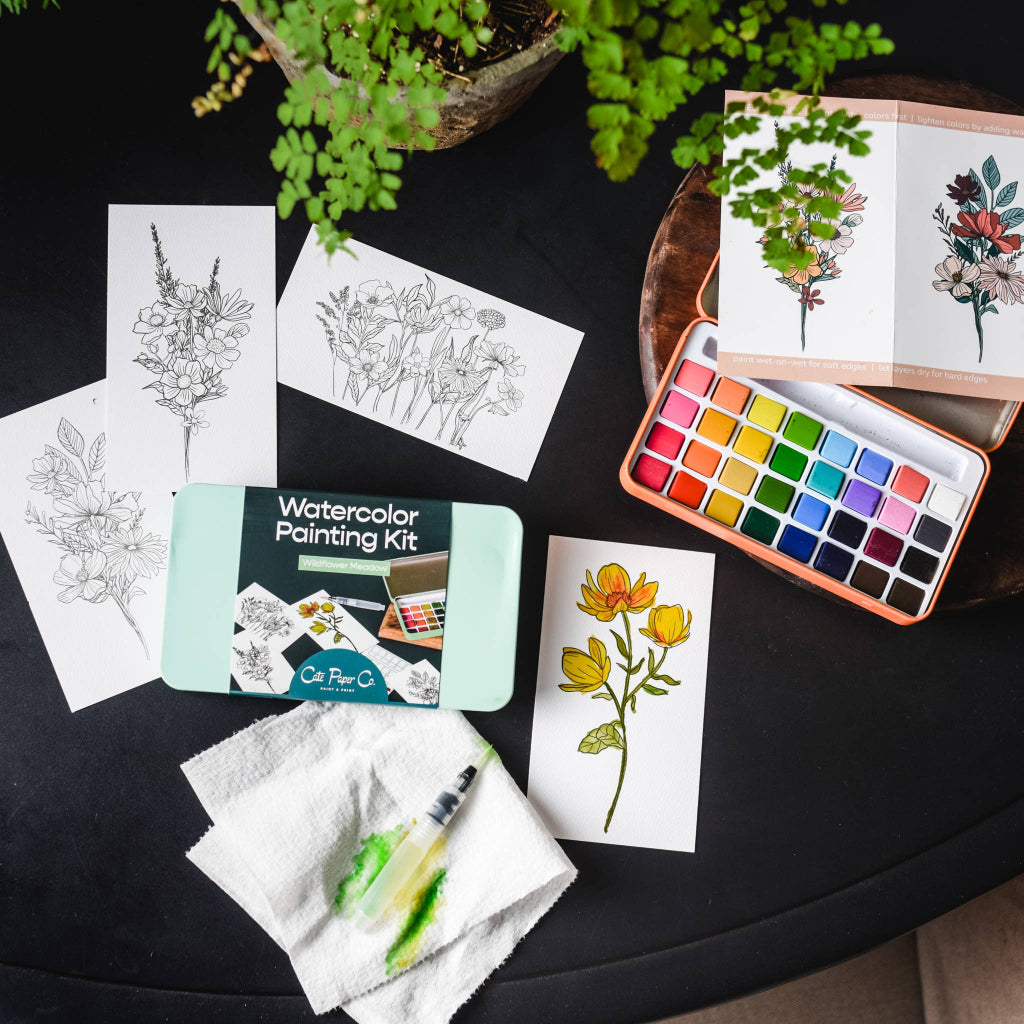 Midwinter Forest Watercolor Painting Kit by Cate Paper Co.