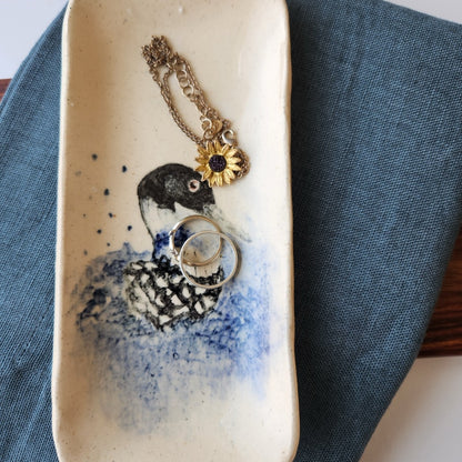 Extra Small Loon Dish by Jan Toscano