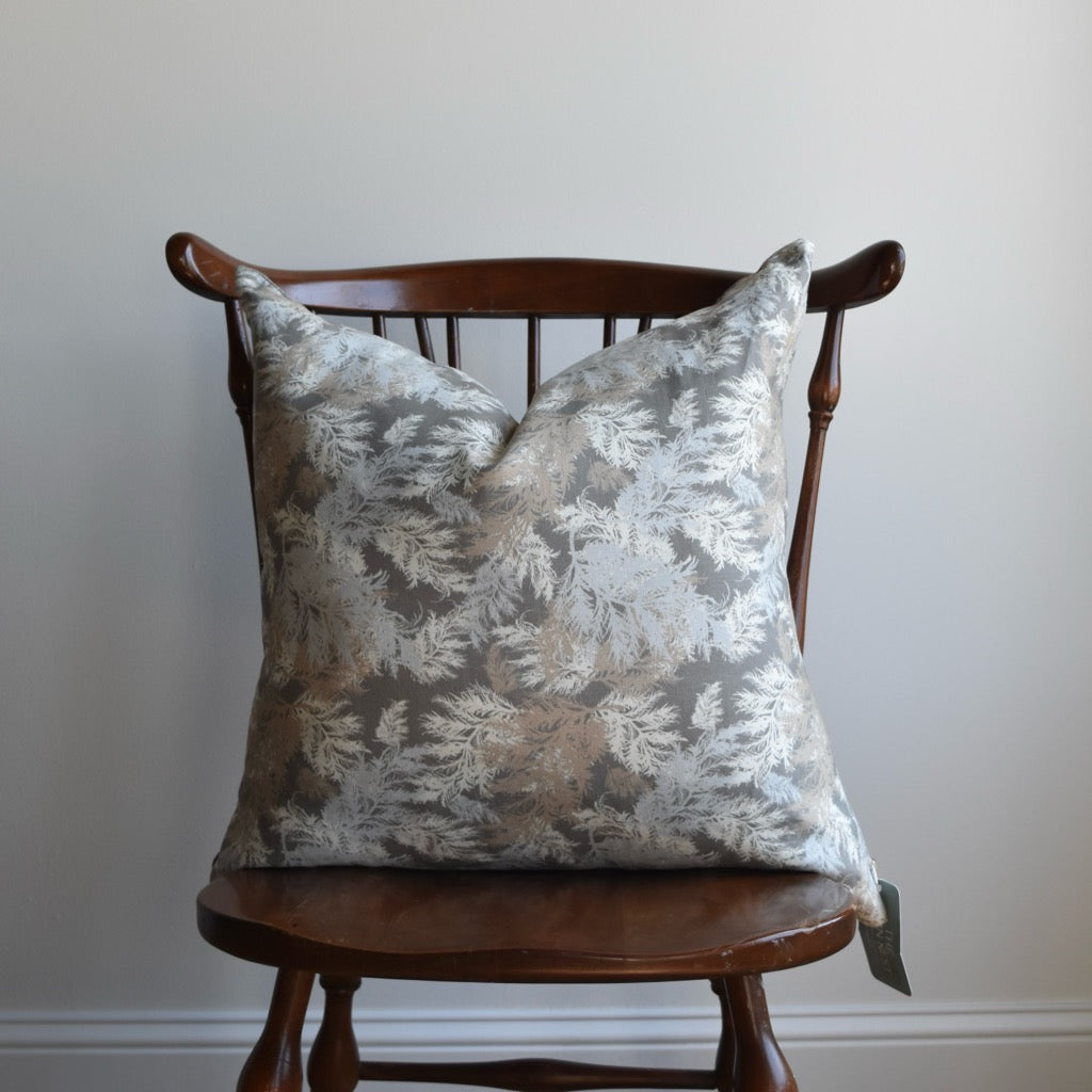 Decorative 100% Linen Pillow in "Coastal Winter" by Glass Muriel