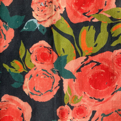 Linen Towel For Kitchen or Bath in "Rosette" by Glass Muriel
