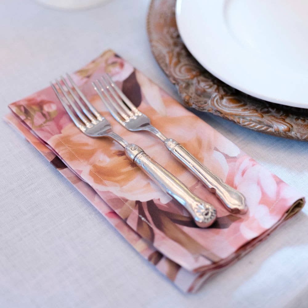 Floral Fantasy Italian Cotton Napkin by Arte Italica