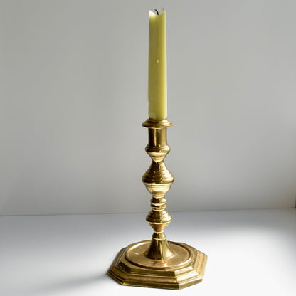 Found Late 20th Century Style Brass Candlestick