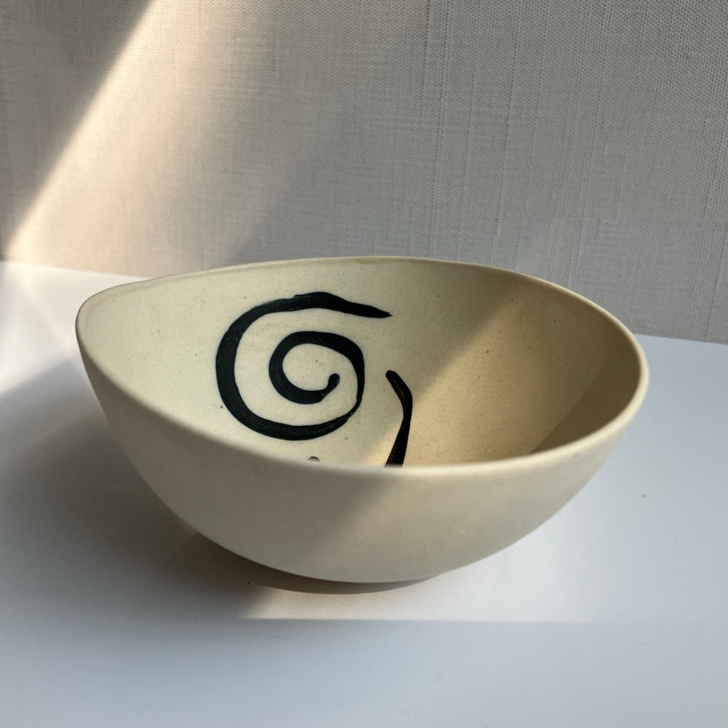 Dancing Slip Bowl by Linda Ziemke