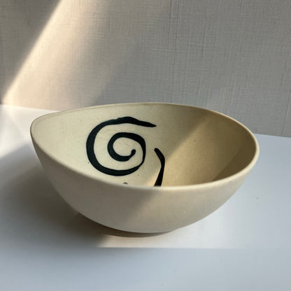 Dancing Slip Bowl by Linda Ziemke