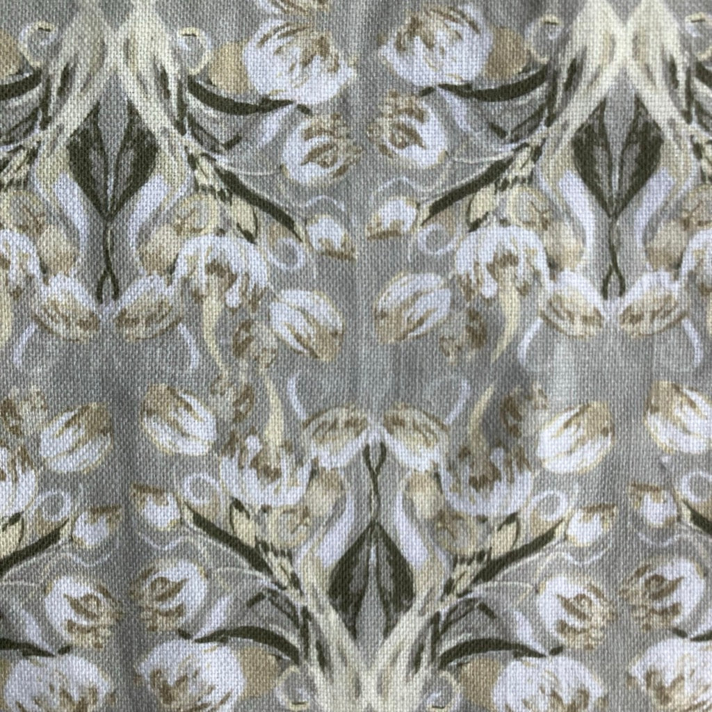 Linen Towel For Kitchen or bath "Mirrored Tulips" by Glass Muriel