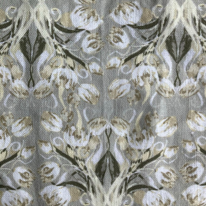 Linen Towel For Kitchen or bath "Mirrored Tulips" by Glass Muriel